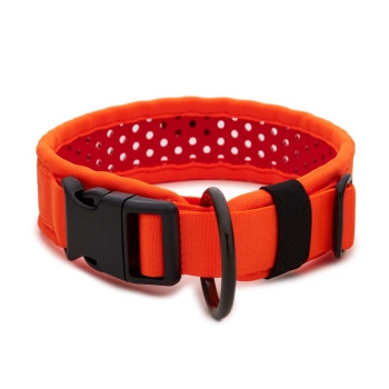 SOFTY Halsband | Länge: 40-46cm | Breite: 4,3cm | Farbe: orange/rot
